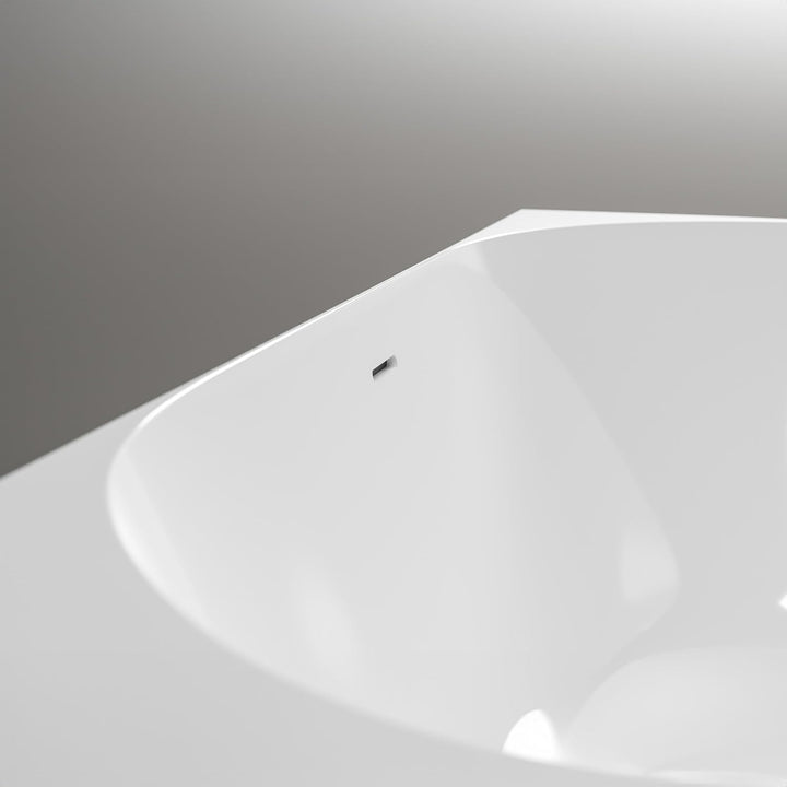 BERNSTEIN Eck-Badewanne aus Sanitäracryl Wanne mit Doppelwandiger Konstruktion 150 x 78 x 60 cm - St