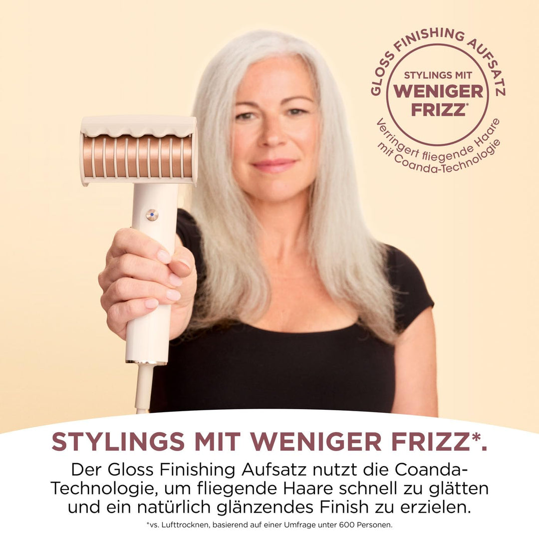 Shark SpeedStyle Haartrockner & RapidGloss Finisher mit Aufbewahrungstasche, 5 Styler, Für Alle Haar