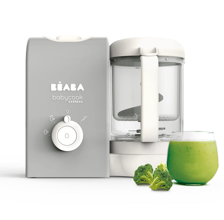 BEABA, Babycook Express, 4 in 1 Babynahrungszubereiter, schnelles Kochen: weniger als 15 Min, Mixen,