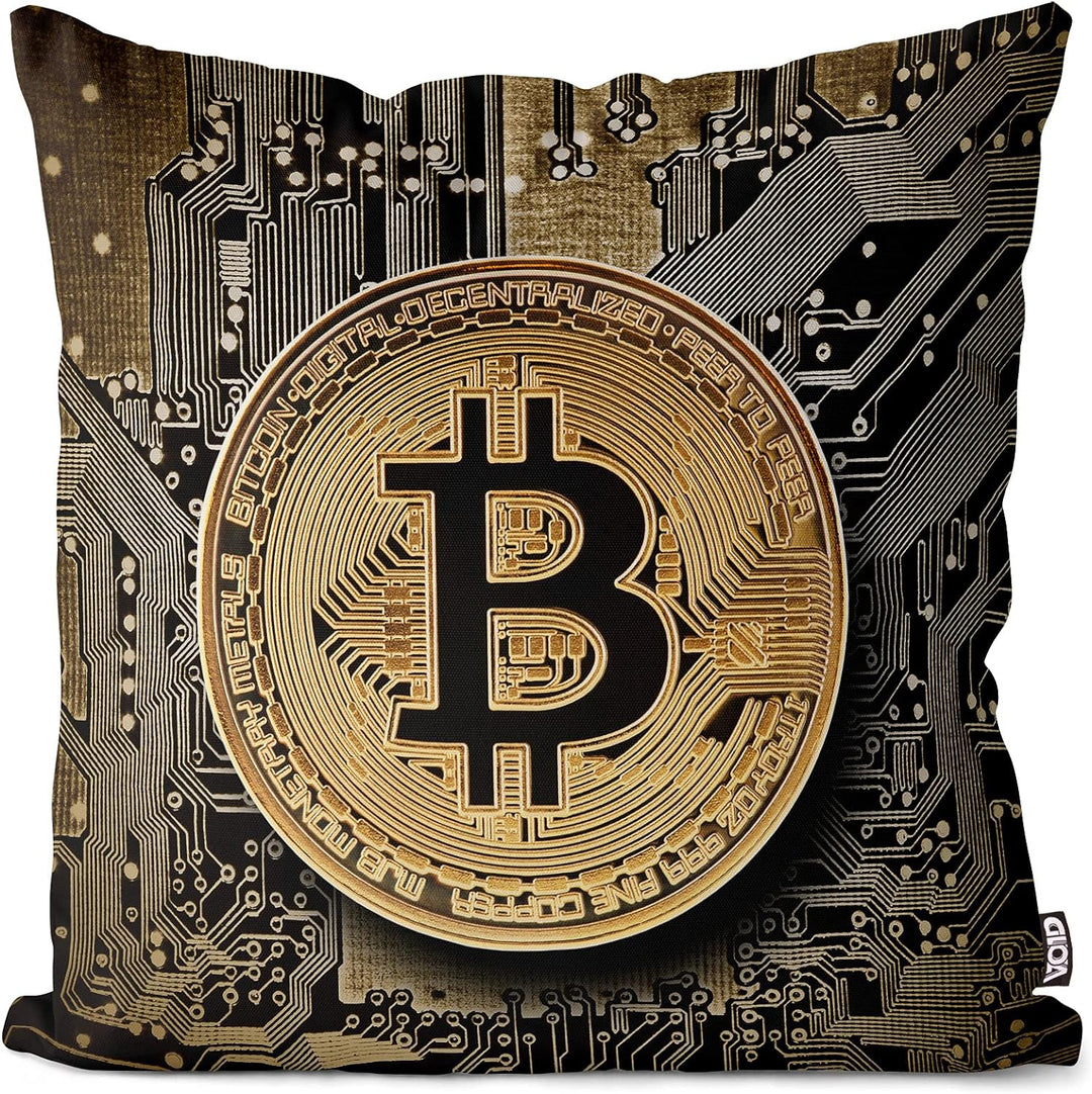 VOID Bitcoin Krypto Digital Kissenbezug Kissenhülle Sofakissen Kissen Deko Outdoor-Kissen Dekokissen