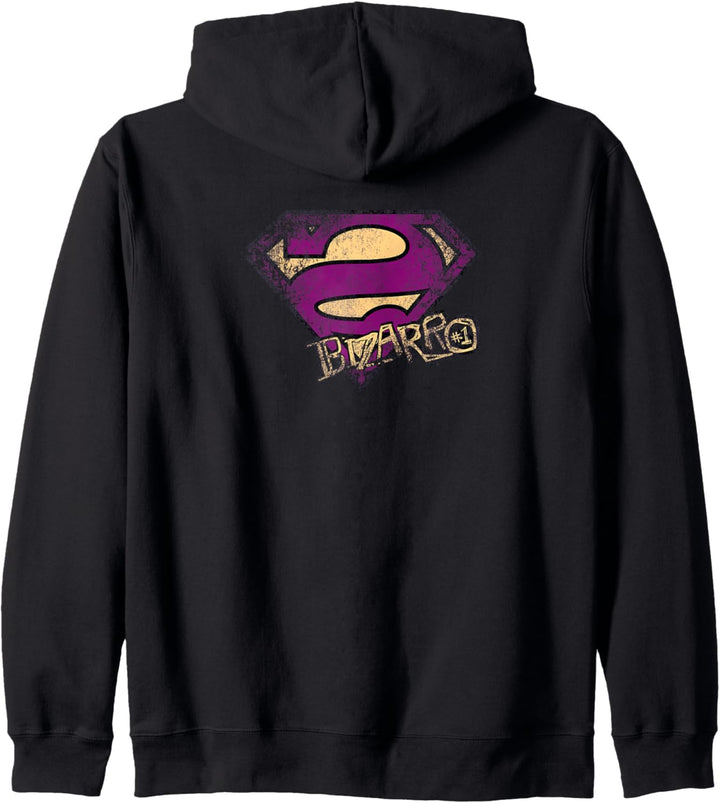 Superman Bizarro Logo Distressed Kapuzenjacke