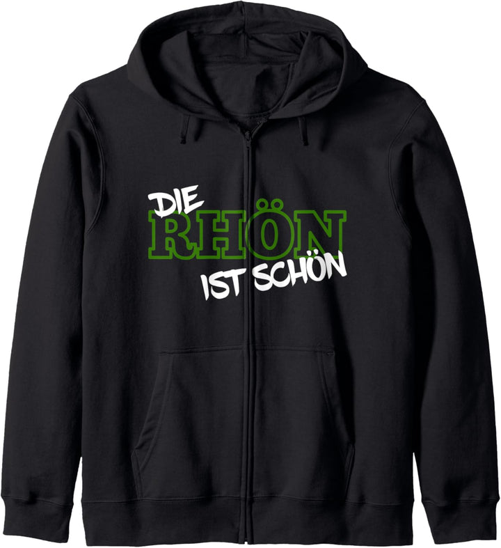 Die Rhön ist schön Hessen Rhöner Gebirge Spruch Geschenk Kapuzenjacke
