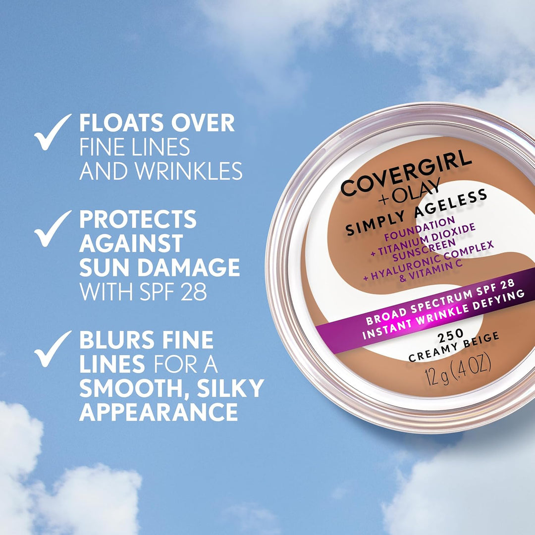 COVERGIRL - Olay Simply Ageless Foundation Natural Beige - 0.4 oz. (12 g)