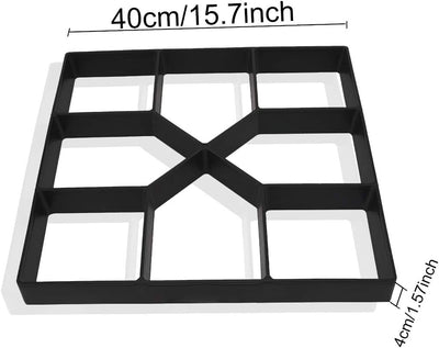 Betonform Gehweg Form Von Schwarz Schalungsform Giessform Diy Plastikformen Für Beton Gehwegplatten