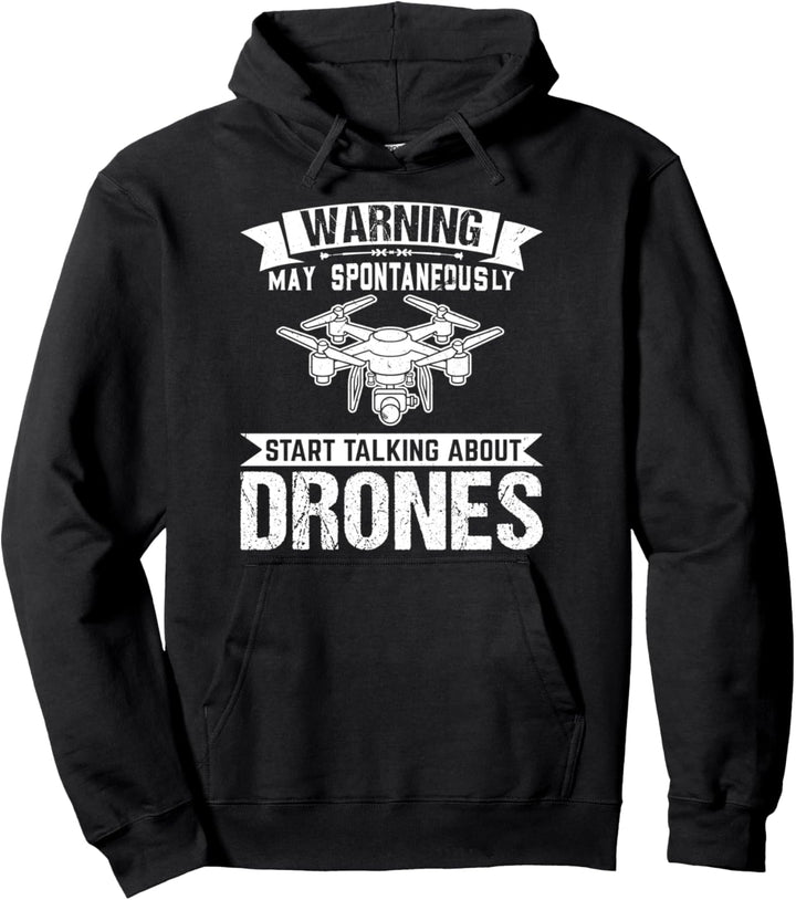 spontan kann reden über Drones Drone starten Pullover Hoodie