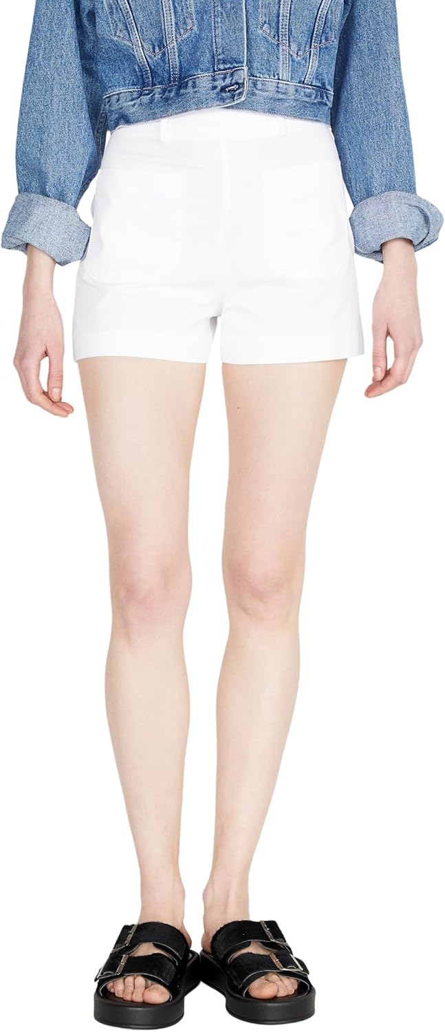 SISLEY Damen Shorts 42 White 101, 42 White 101