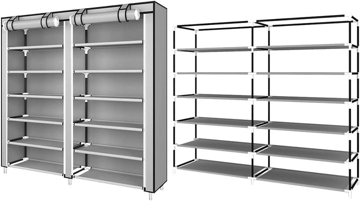 Cannoli Schuhschrank, Schuhschrank, Schuhregal, wasserdicht, 7 Schichten für 36 Paar Schuhe, Schrank