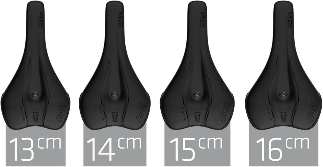 SQlab 611 Ergowave S-Tube, MTB Tech & Trail Fahrradsattel 15 cm Schwarz, 15 cm Schwarz