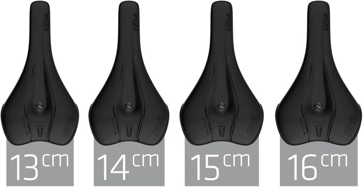SQlab 611 Ergowave S-Tube, MTB Tech & Trail Fahrradsattel 15 cm Schwarz, 15 cm Schwarz