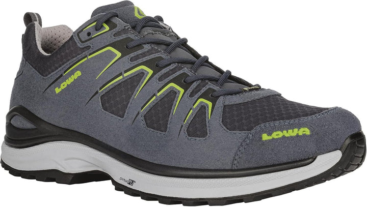 LOWA Halbschuh INNOX EVO GTX LO 42 EU Stahlblau Limone, 42 EU Stahlblau Limone