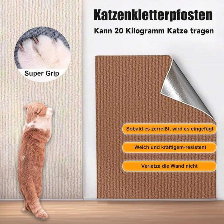 Kratzmatte Katze selbstklebend Kratzschutz für Sofa, Katze, Bäume, Wandmöbel, Kratz- und Couch, 200