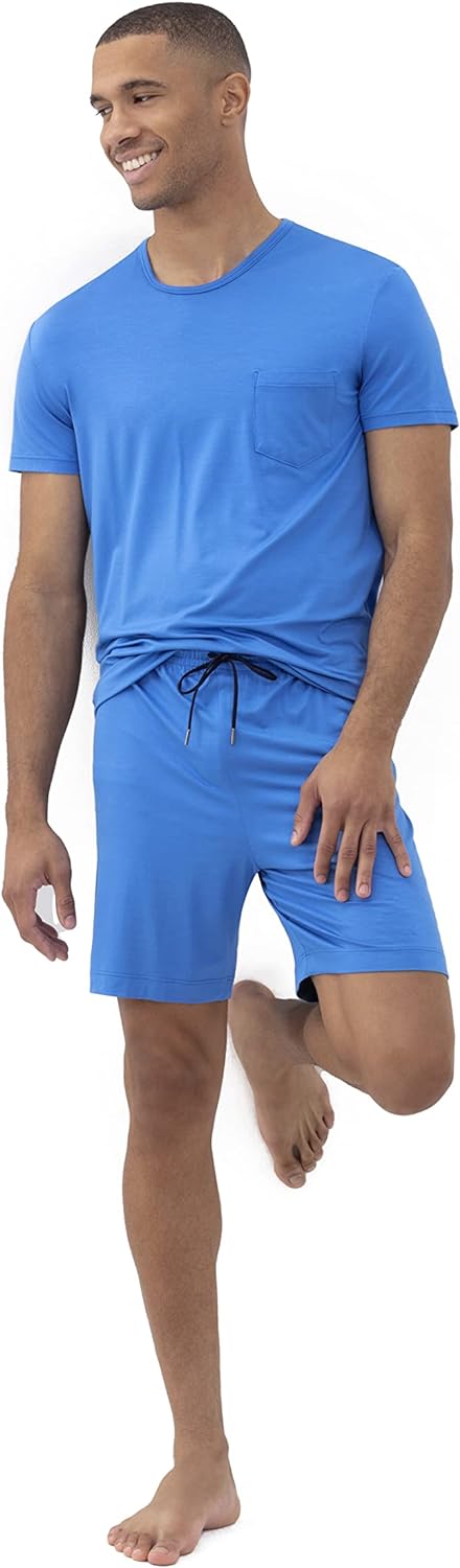 Mey Nachtwäsche Serie Jefferson Modal Herren Homewear Hosen Malibu Blue M(M)