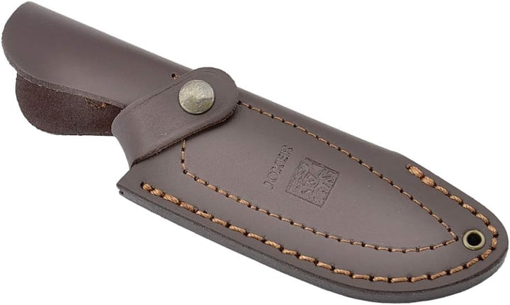 Joker "Montés II CC08 Full Tang montagemesser, 10,4 cm Klinge, Hirsch Antler Griff, mit Braunes Lede