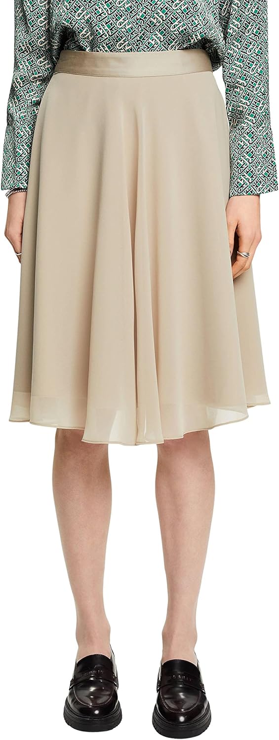 Esprit Collection Knielanger Chiffonrock 40 335/Dusty Green, 40 335/Dusty Green