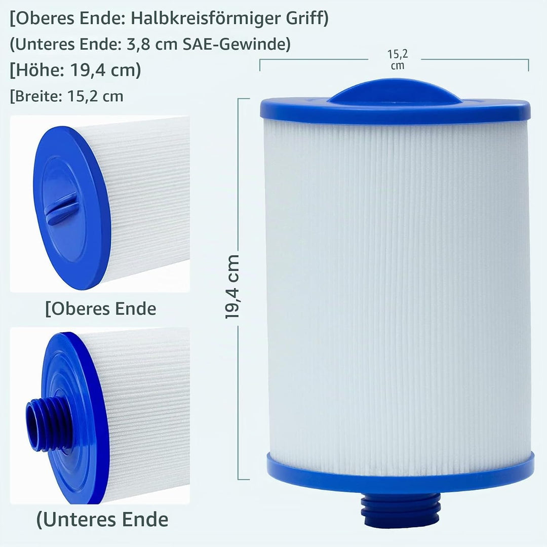 Hrozny Spa Filterkartusche Ersatz für Unicel 6CH-940, Whirlpool Filter kompatibel für Pleatco PWW50P
