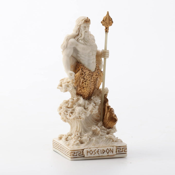 Veronese Design Poseidon Gott des Meeres Miniaturfigur Poseidon Mehrfarbig, Poseidon Mehrfarbig