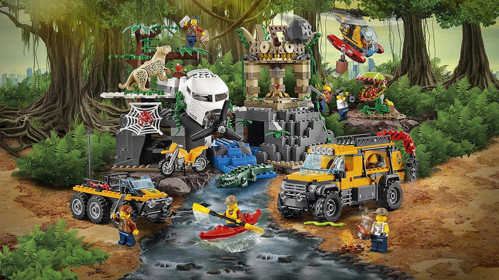 LEGO City 60161 - "Dschungel-Forschungsstation Konstruktionsspiel, bunt Dschungel Forschungsstation,