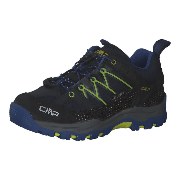 CMP Unisex Kinder Kids Rigel Low Shoe Wp Trekking-&amp; Wanderhalbschuhe 36 EU B Blue Electric, 36 EU B