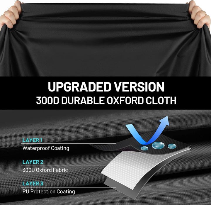 Favoto Motorradabdeckung Wasserdicht Motorrad Abdeckpane Outdoor 300D Oxford für Motorräder Elektror