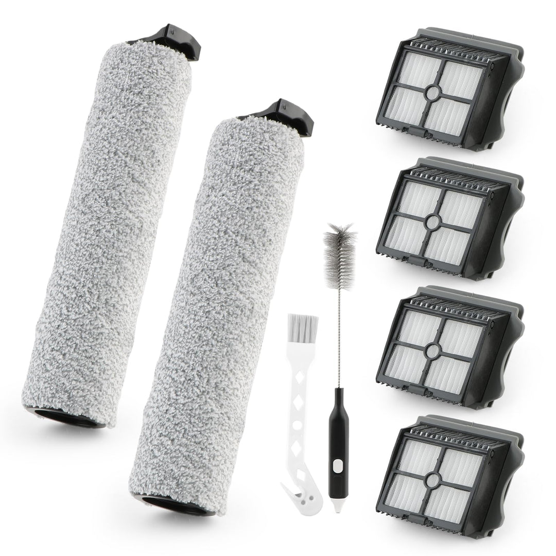 2 Bürstenrollen 4 Filter Ersatzteile für Tineco iFloor 3 / Floor One S3 Nass Trockensauger Bürstenro