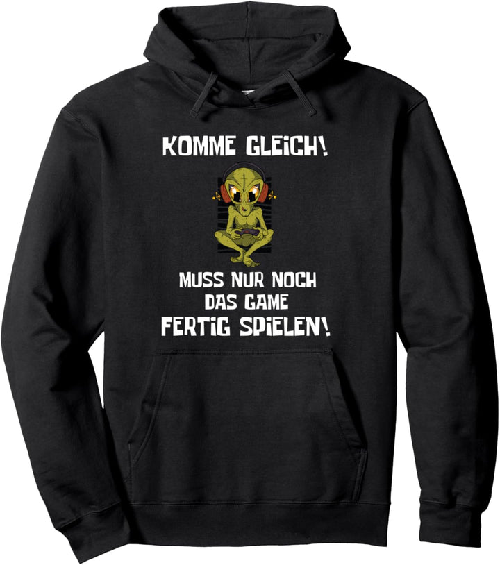 Gamer Alien Pullover Hoodie
