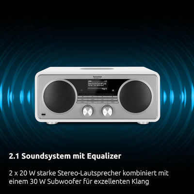 TechniSat DIGITRADIO 602 - Kompaktanlage mit 70 Watt 2.1 Lautsprechersystem (Stereo Musik-Center mit