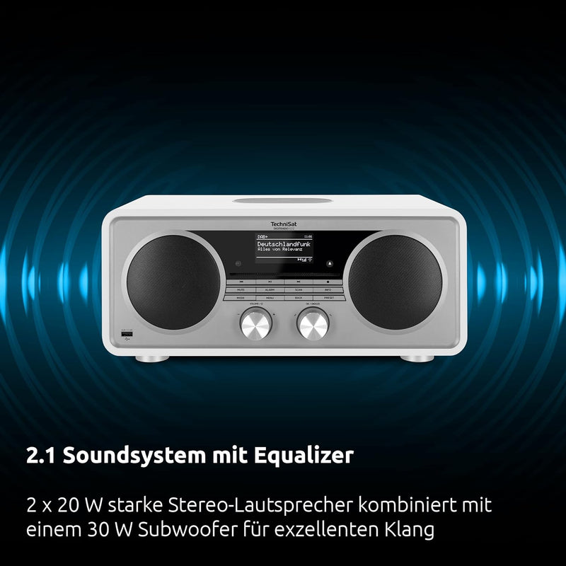 TechniSat DIGITRADIO 602 - Kompaktanlage mit 70 Watt 2.1 Lautsprechersystem (Stereo Musik-Center mit