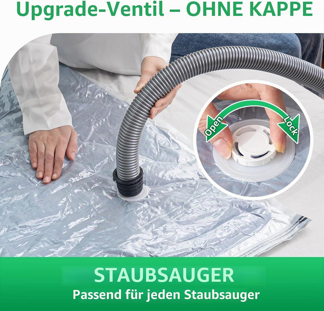 TAILI Vakuumbeutel für Kleidung 6 Stück Extra Gross 100 X 80 CM Vakuumierbeutel für Bettdecken, Deck