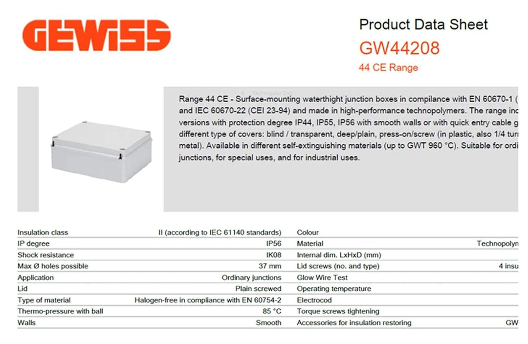 Gewiss GW44208 Industrielle, Industrielle