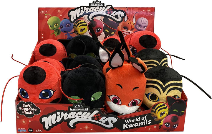 BANDAI - Miraculous Ladybug - Weiches Stofftier 15cm - Plagg - P50692, Plagg