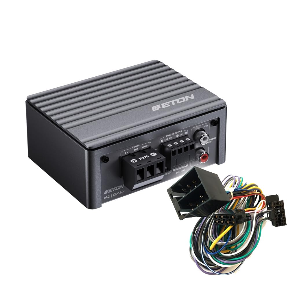 ETON MICRO 2-Kanal Auto/KFZ Kompakt Plug & Play Upgrade Verstärker/Endstufe kompatibel mit VW Volksw