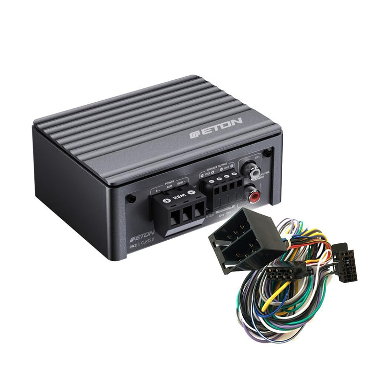 ETON MICRO 2-Kanal Auto/KFZ Kompakt Plug & Play Upgrade Verstärker/Endstufe kompatibel mit VW Volksw