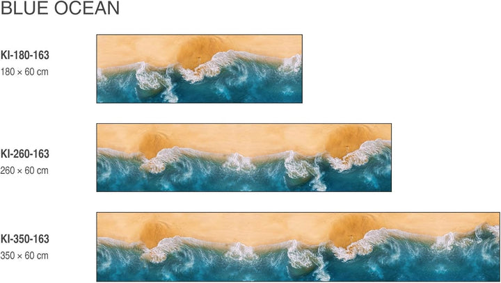 Dimex Küchenrückwand Folie Selbstklebend Blauer MORPHOFALTER 260 x 60 cm | Klebefolie - Dekofolie -