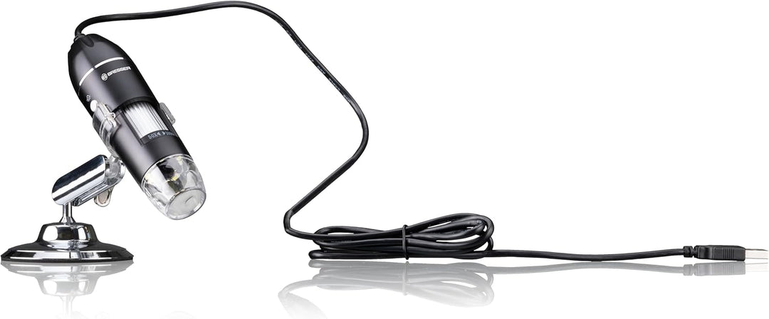 Bresser USB Digitalmikroskop 50-1000x Zoom Full HD Kamera 8 LED dimmbar Messfunktion Handmikroskop i