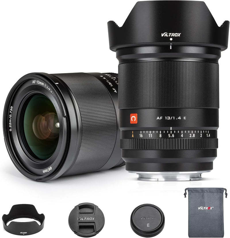 VILTROX 13mm F1.4 Wide Angle Aps-C Autofokus Objektive für Sony E Mount Kamera Objektive Camera Lens