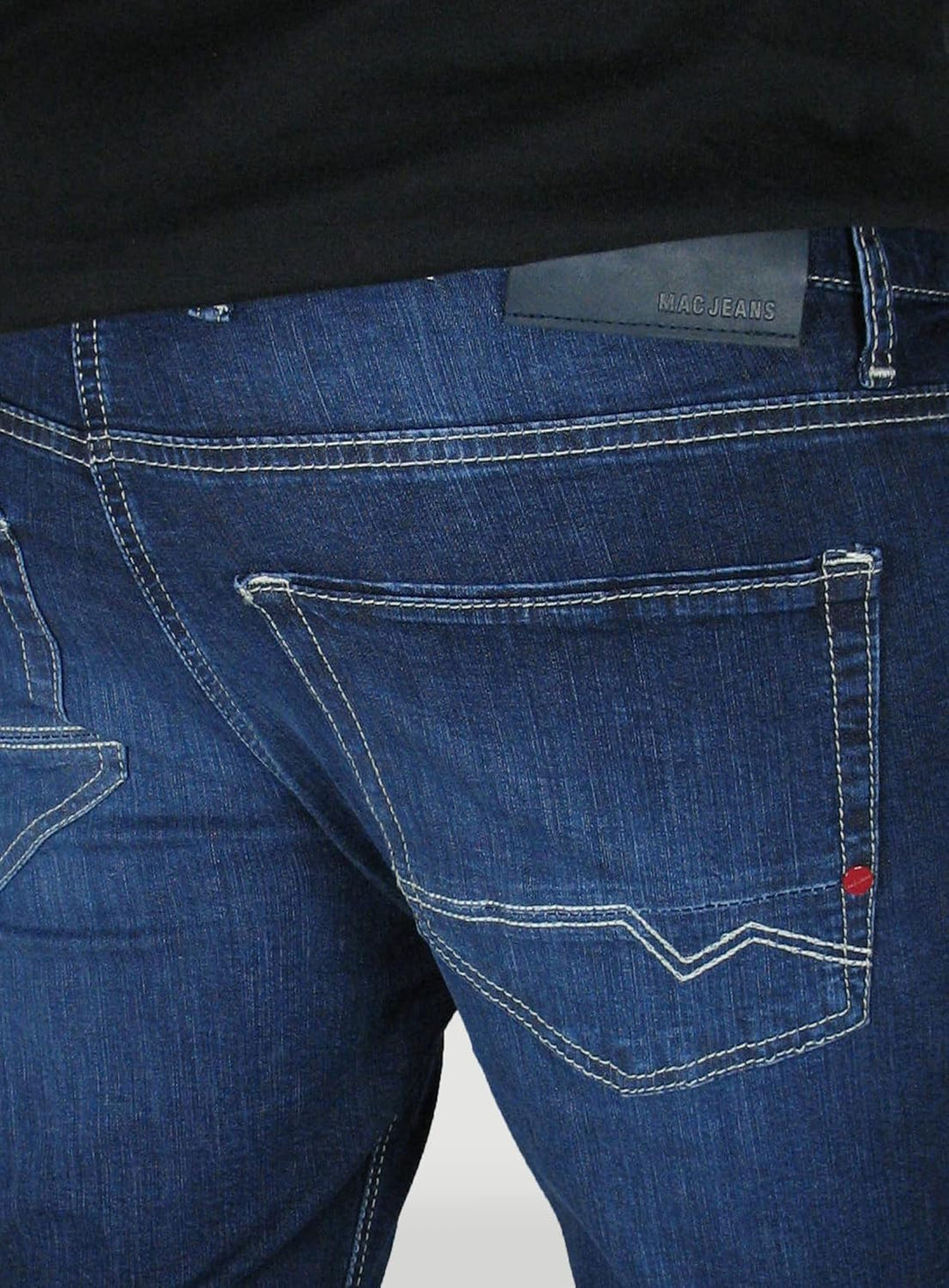 MAC Jeans Herren Jeans Hose Arne Pipe Dünner Stretchdenim Blue Used 32W / 32L H680, 32W / 32L H680
