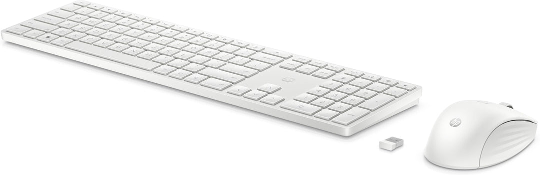 HP 655 - Tastatur-und-Maus-Set - kabellos - 2.4 GHz - QWERTZ - Deutsch - weiss