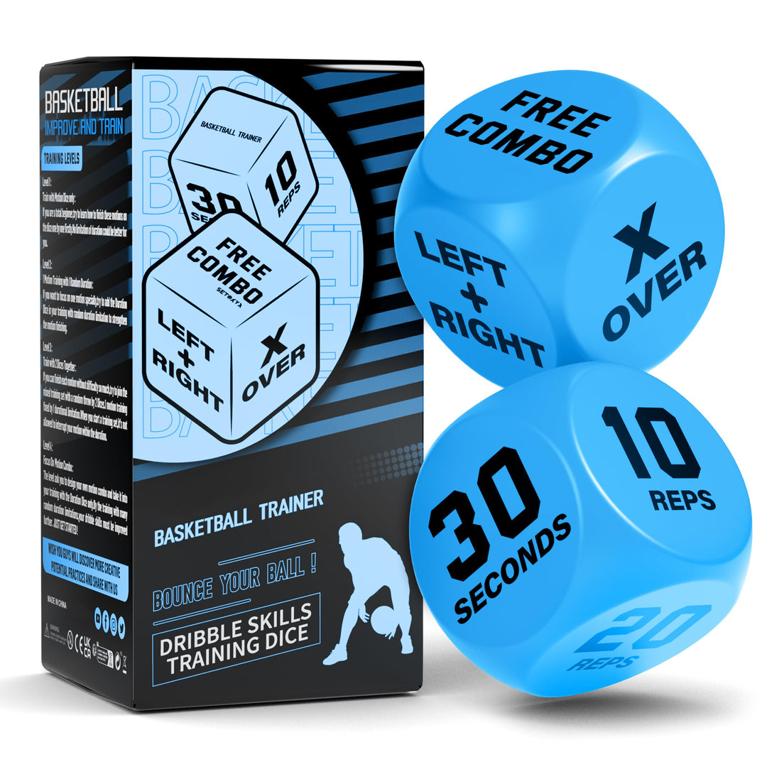 SIRUITON Basketball Training Dice (2pcs) - Fun &amp; Portable Basketball Skills Trainer Gifts for Boys a