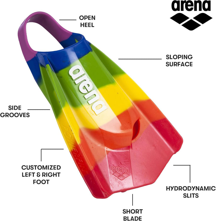 ARENA Trainingsflossen Powerfin Pro Ii Limited Edition Flossen 11-12 Arena Pride, 11-12 Arena Pride
