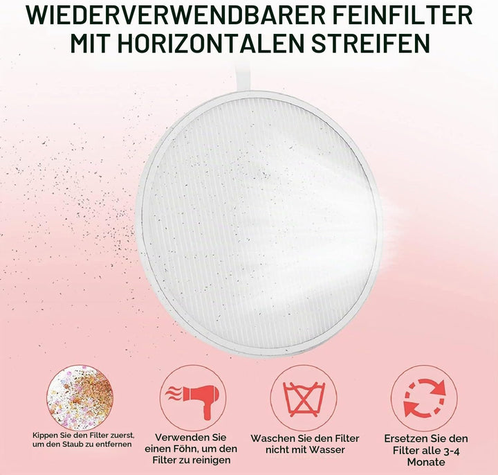 MelodySusie Nagelstaubsauger mit Filter, Professionelle Staubabsaugung für Nagelstudio &amp; Zuhause Lei