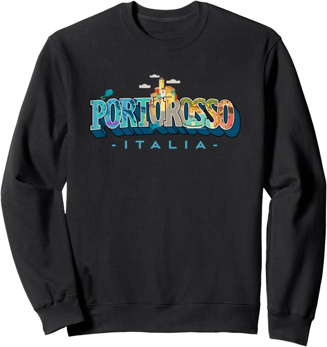 Disney Pixar Luca Portorosso Italia Logo Fill Sweatshirt