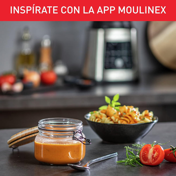 Moulinex Perfect Mix+ LM835D Glasrührer, 1400 W, automatischer manueller Modus, Glaskaraffe, Edelsta