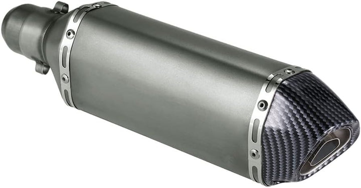 Shkalacar Motorrad Auspuff Universal, Kleiner Sechskant-Fase Modifizierter Endschalldämpfer, 38-51mm