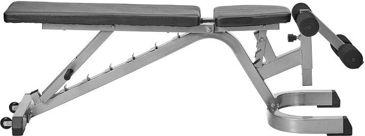 Bad Company Hantelbank I mehrfach verstellbare Trainingsbank mit Beinfixierung in verschiedenen Farb