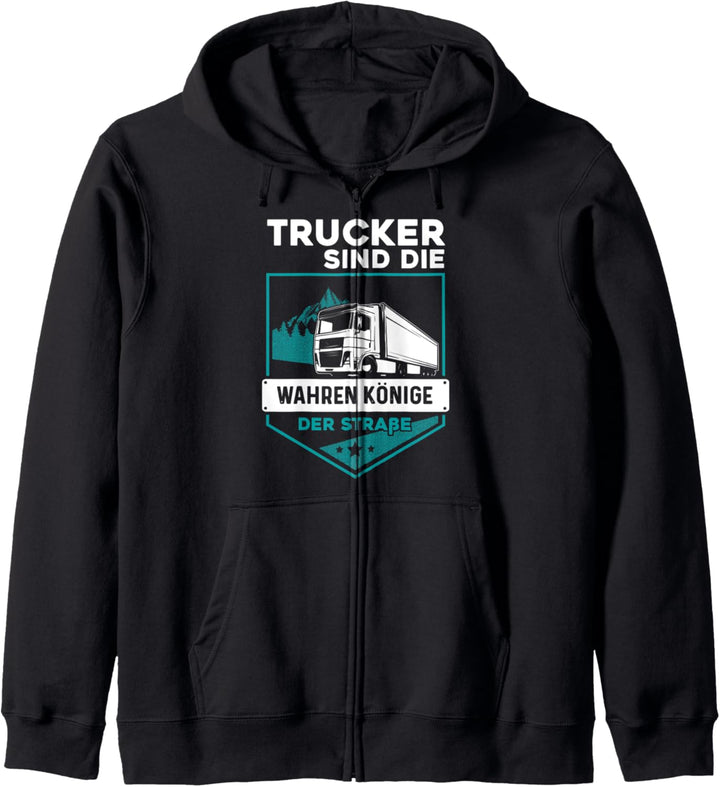 Wahre Könige der Strassen - Fernfahrer & Trucker Kapuzenjacke