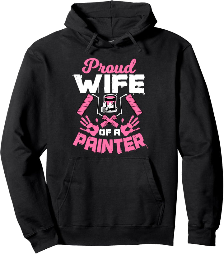 Maler schenkt stolze Frau einem grossen Maler Pullover Hoodie