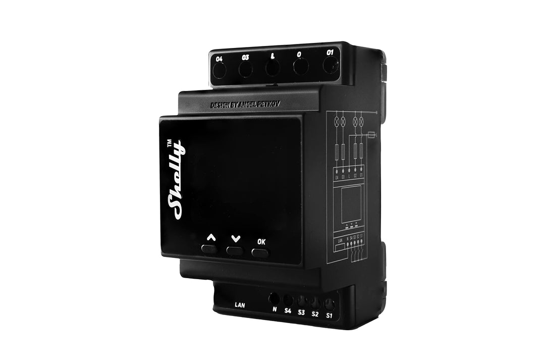 Shelly Pro 4PM V2 Automatisch - Smart Wifi LAN Bluetooth 4 Kanäle, DIN-Schiene, professionell…