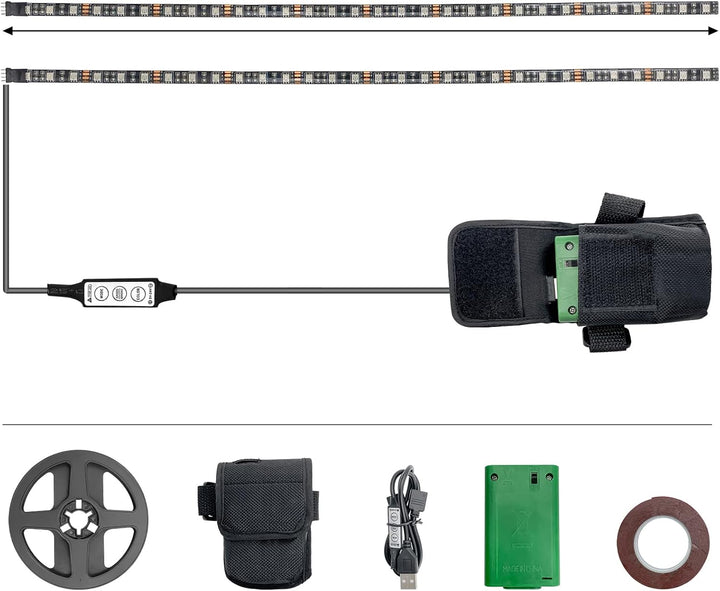 MotuTech LED-Streifen für Xiaomi M365 M365 Pro 1S Essential, dekoratives Licht, Alarm, Nachtlicht, m
