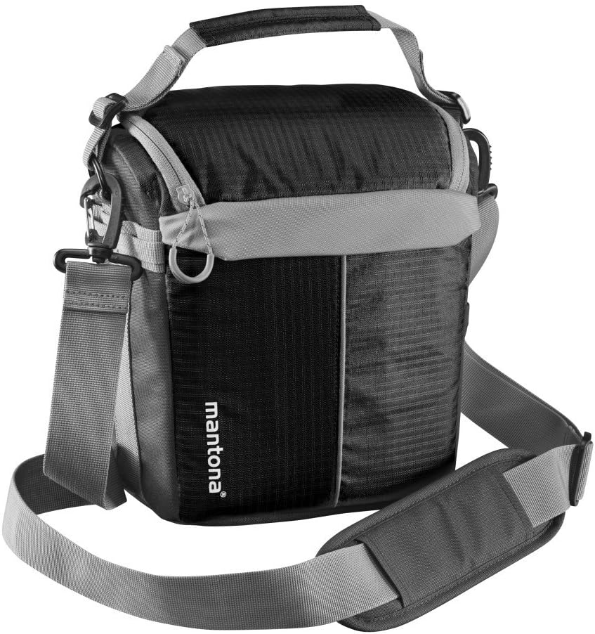 Mantona Elements Outdoor Rucksack (inkl. Regenschutzhülle, Laptop/Tabletfach, herausnehmbarer Kamera