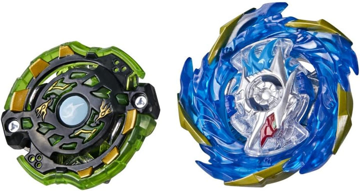 Hasbro Beyblade Surge Speedstorm Evo Helios Blazebringer und Jormuntor J6 Kreisel Doppelpack – Battl
